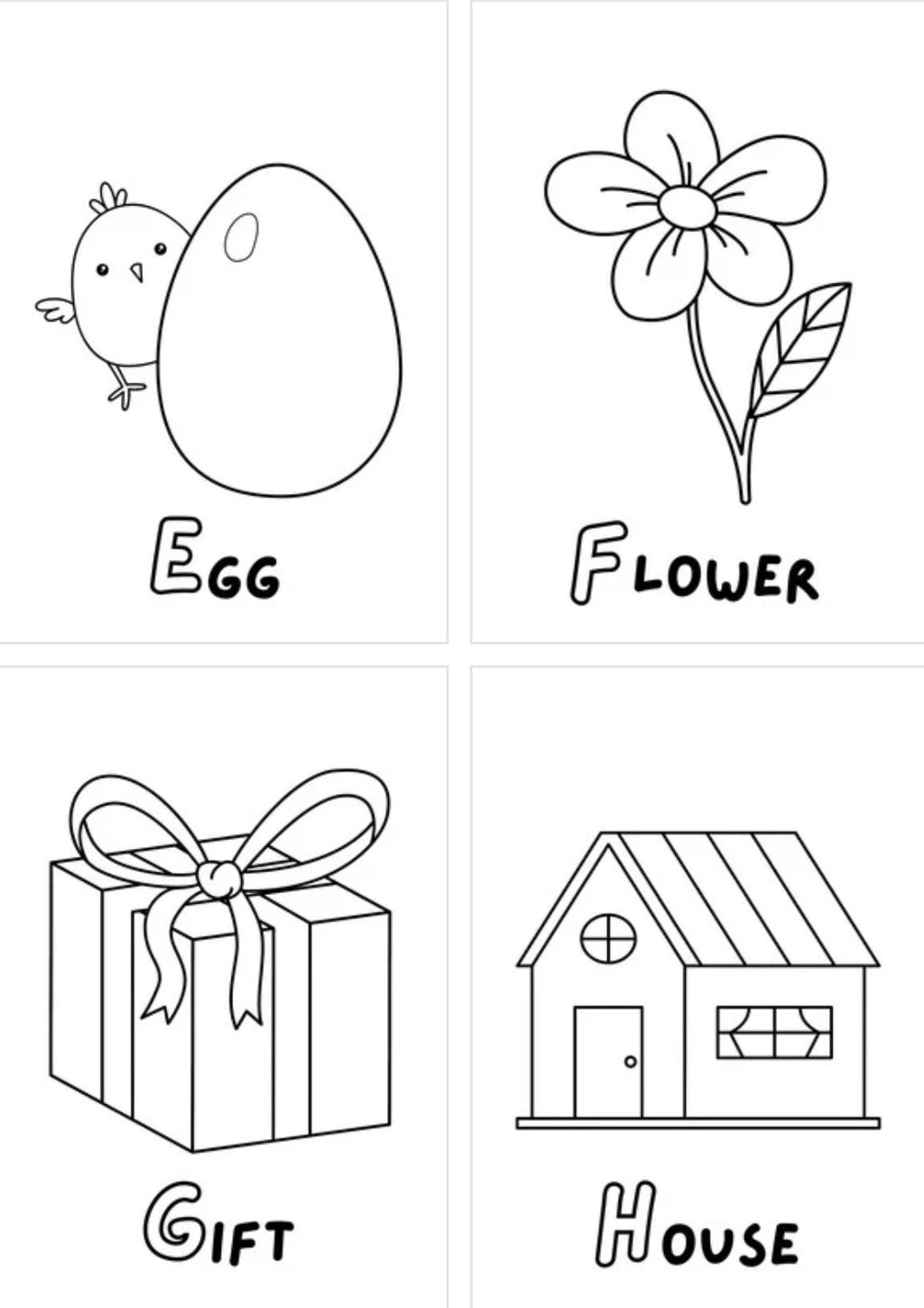 Alphabet Coloring - Printable Pages for Kids