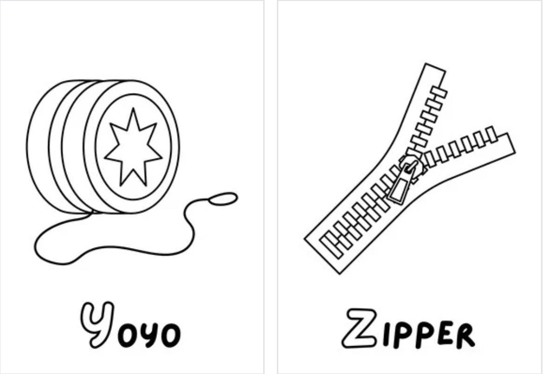 Alphabet Coloring - Printable Pages for Kids