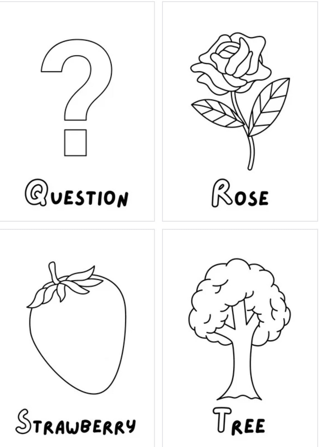 Alphabet Coloring - Printable Pages for Kids