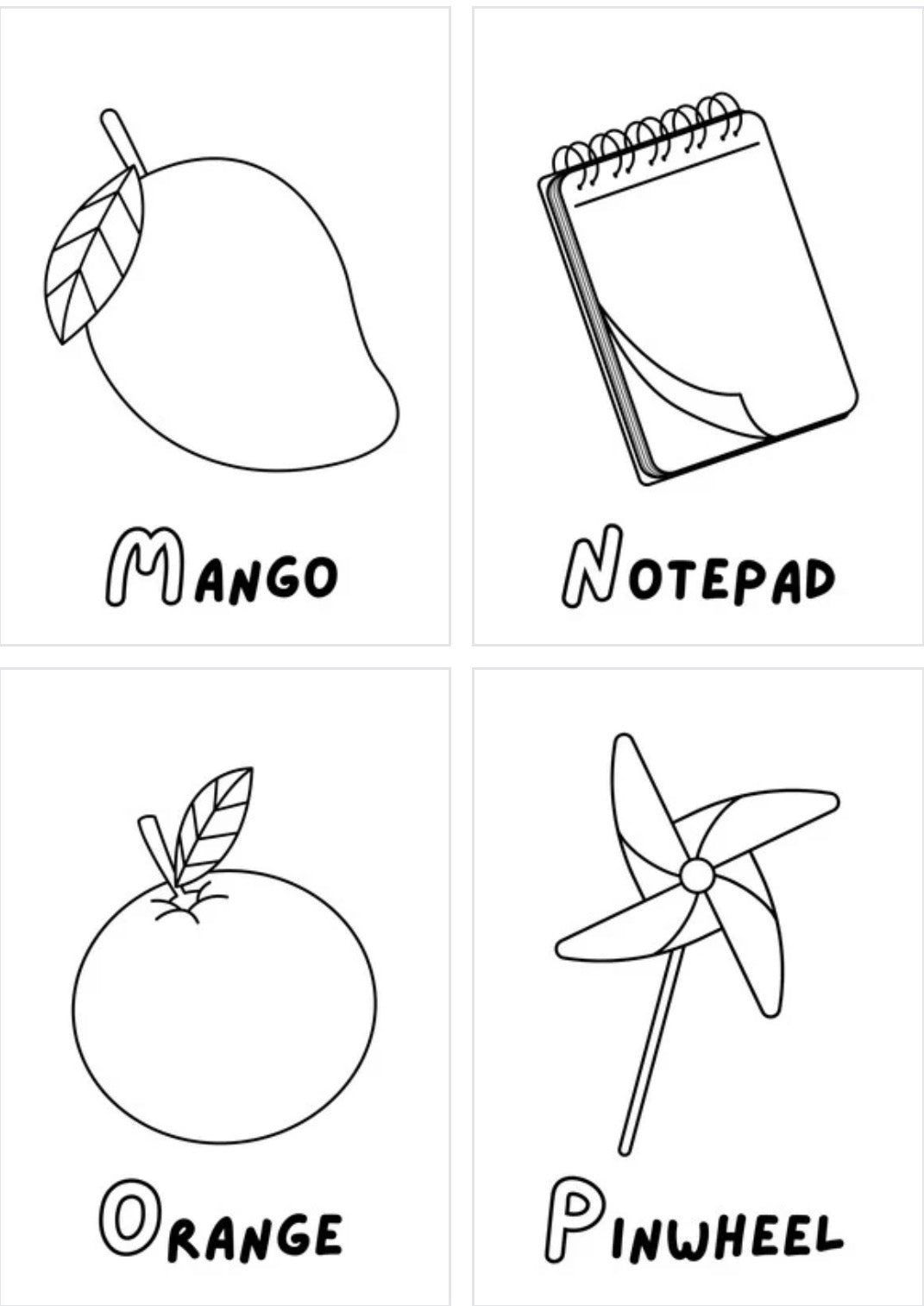 Alphabet Coloring - Printable Pages for Kids