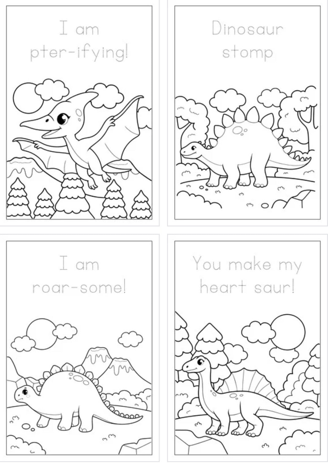 Printable Cute Animal Coloring Pages – Digital Download